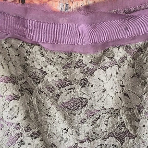 F21 COLLECTION NY SAGE LACE MINI SKIRT L M - Picture 9 of 16